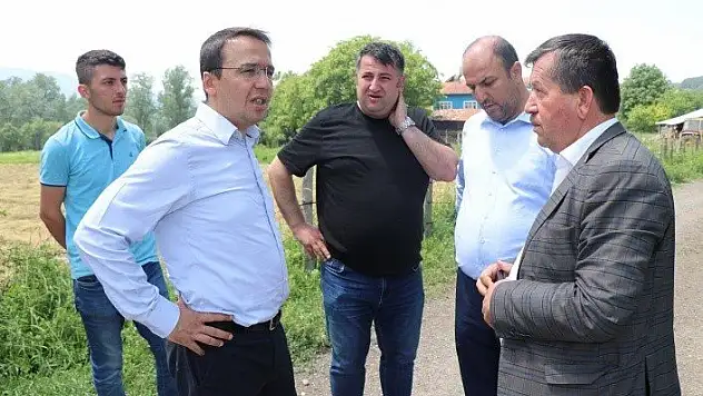 Milletvekili Baltacı, doludan zarar gören Haydarlar Köyünü ziyaret etti