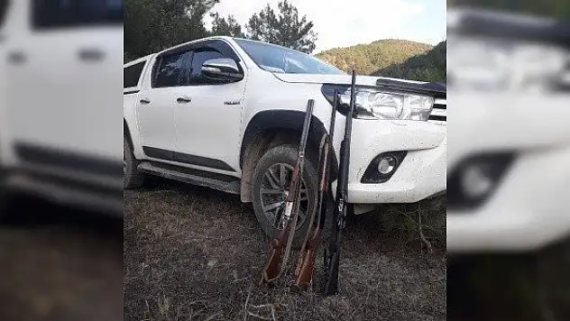 Kaçak avlanan 5 kişiye 4 bin 623 lira ceza