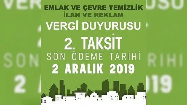 Kastamonu Belediyesi uyardı! Son gün 2 Aralık!