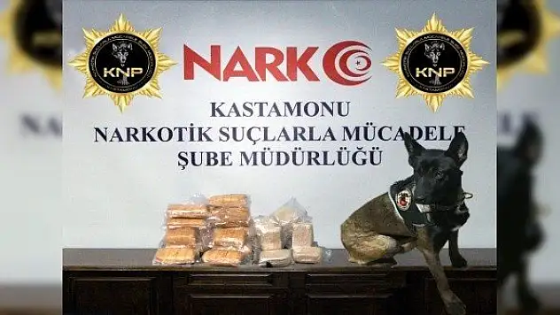 Kastamonu'da 14 kilogram eroin ele geçirildi