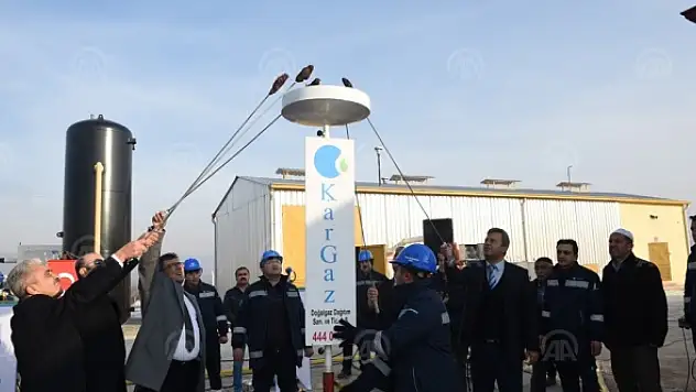 Taşköprü'ye doğalgaz verilmeye başlandı