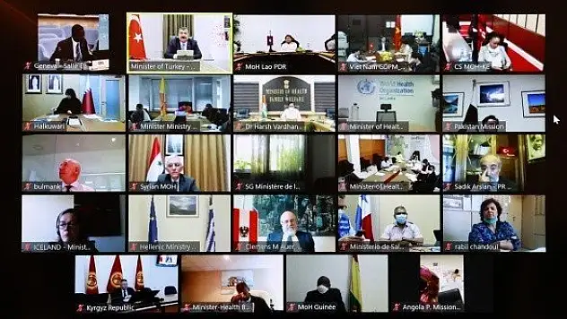 Bakan Koca, DSÖ'ye Türkiye'nin Covid-19 mücadelesini anlattı