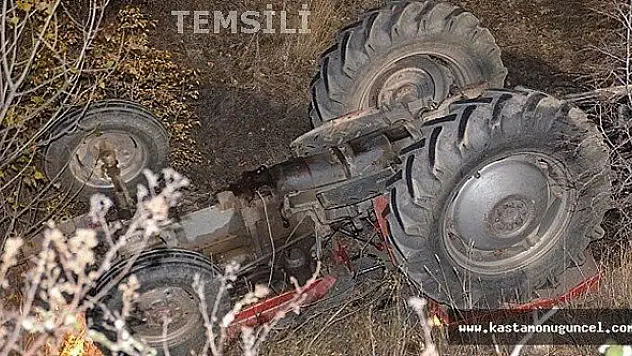 Kastamonu'da feci kaza! Devrilen traktörün altında kaldı: 1 ölü
