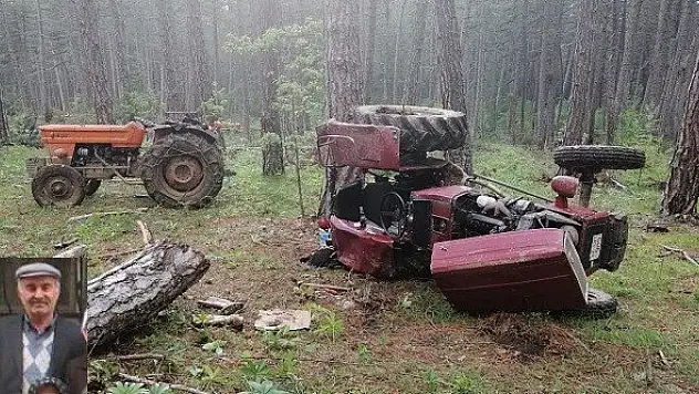 Devrilen traktörün altında kalan sürücü yaşamını yitirdi
