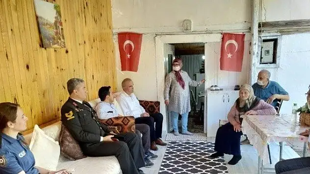 Daday'da protokol şehit annesini yalnız bırakmadı