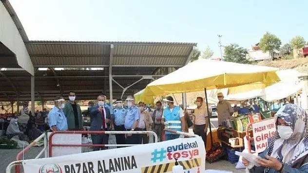 Pişkin, pazar yerinde incelemelerde bulundu