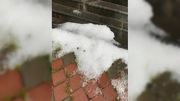 Kastamonu'da dolu yağışı tarım alanlarına zarar verdi