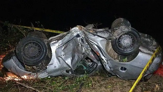 Yoldan çıkan otomobil tarlaya uçtu: 1 ölü