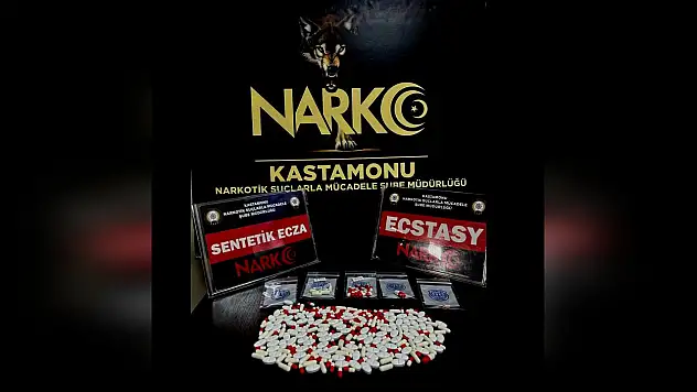 253 adet sentetik ecza ele geçirildi