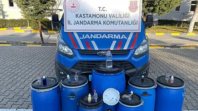 420 litre kaçak içki ele geçirildi