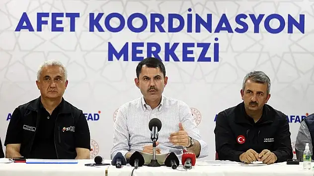 Bakan Kurum, selle ilgili yürütülen çalışmaları anlattı