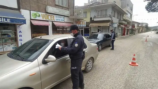 Daday'da polis ekipleri kısıtlama denetimi yaptı