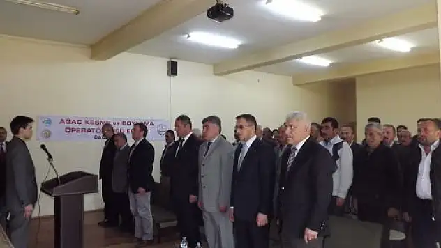 Daday'da, Ağaç Kesme ve Boylama Operatörü Kursu