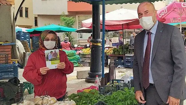 DEVA Partisi Salı pazarında pazar esnafını ziyaret etti