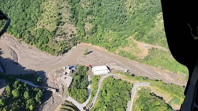 HES alanı helikopterle incelendi