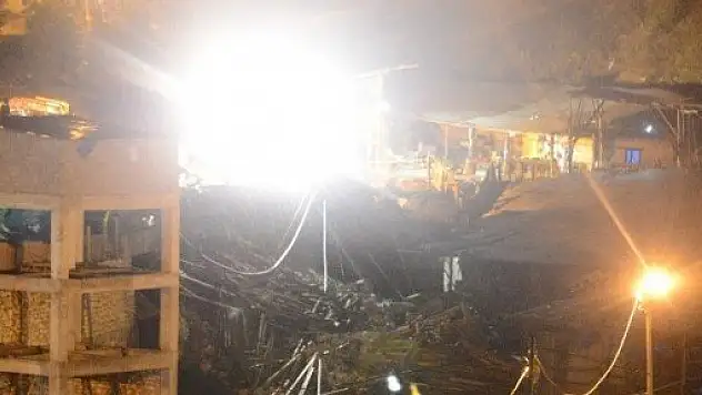 Ermenek Maden Ocağında İstinat Duvarı Çöktü