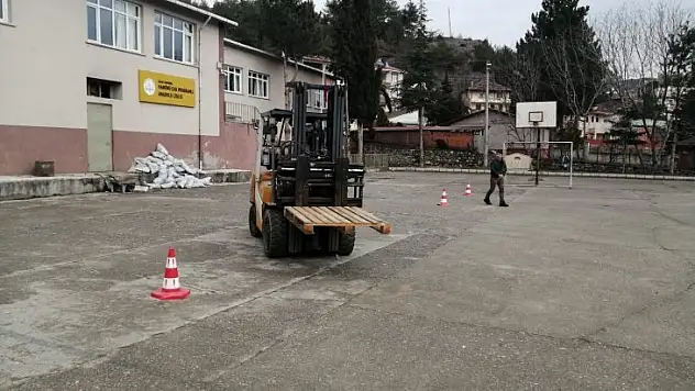 Hanönü'de 'forklift operatörlüğü' kursu