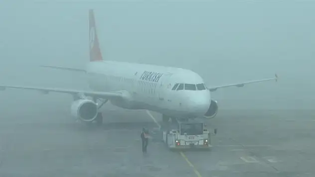 Hava ulaşımına sis engeli