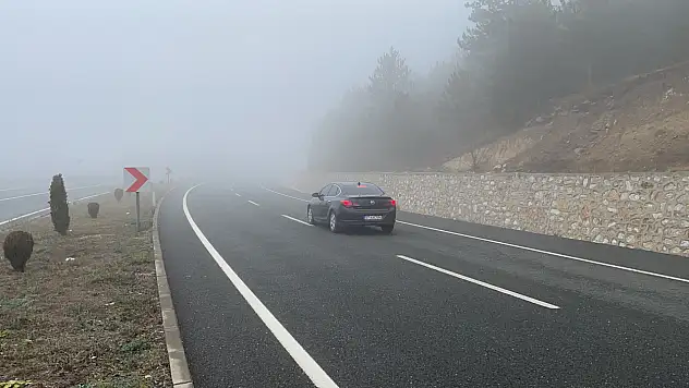 Ilgaz'da sis etkili oldu