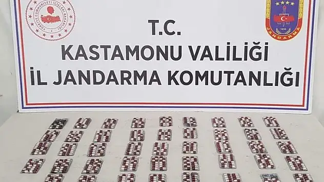 İnebolu'da 599 uyuşturucu hap ele geçirildi