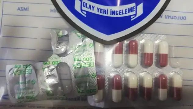 İş yerinde uyuşturucu hap ele geçirildi
