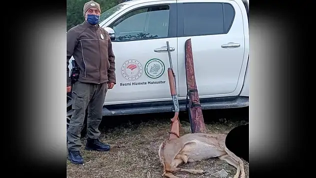 Kaçak karaca avına 10 bin 294 lira para cezası