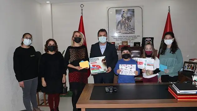 Kampanyaya minik öğrencilerden destek