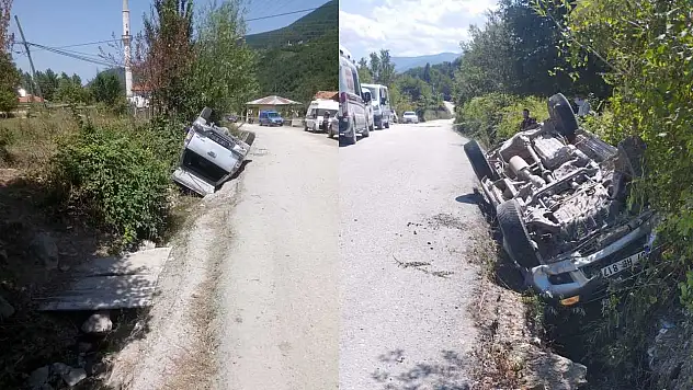 Kamyonet kazası! 1 ölü, 3 çocuk yaralı