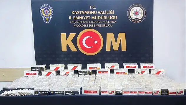 Kastamonu'da binlerce makaron ele geçirildi