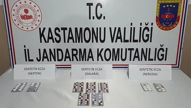 Kastamonu'da 87 uyuşturucu hap yakalandı