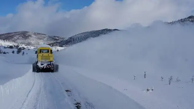Kastamonu'da Karla Mücadele Sürüyor