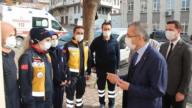 Pişkin, 112 Acil Sağlık Hizmetleri istasyonunu inceledi