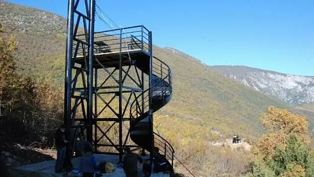 Küre Dağları Milli Parkı'na zipline yapıldı