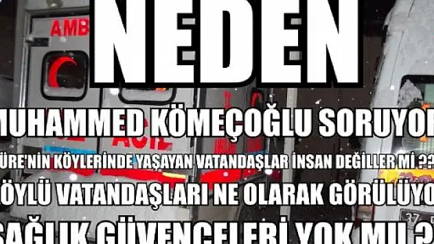 Küre'de Paletli Ambulans Hizmet Veremiyor