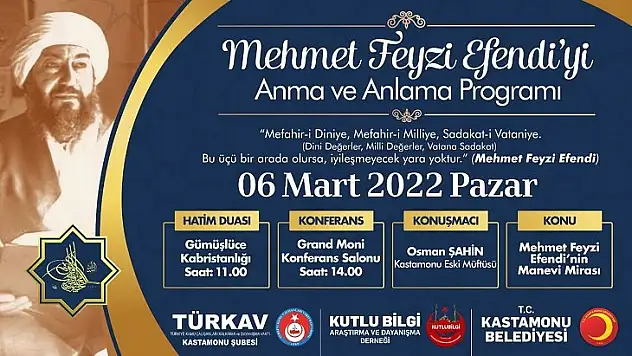Mehmet Feyzi Efendi anılacak