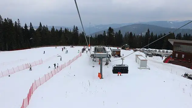 Nisan ayında kayak keyfi