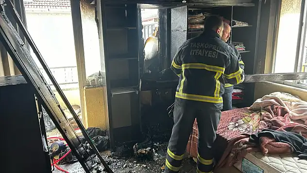 Taşköprü'de yangın paniği