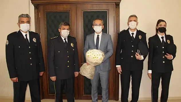 Tosya polis teşkilatından kaymakama ziyaret