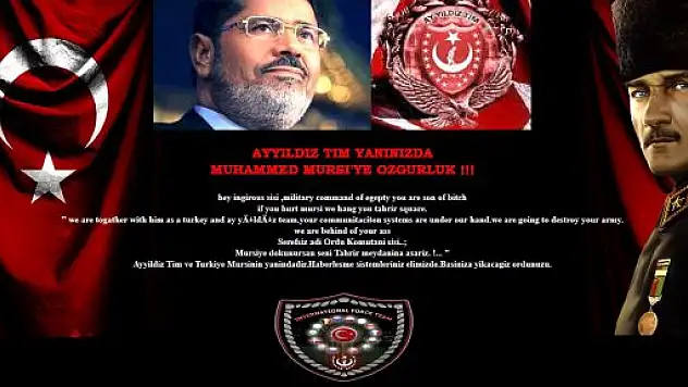 Türk hackerlardan Mısır devlet sitelerine siber saldırı