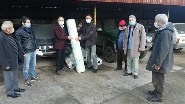 Üreticilere sera naylonu desteği