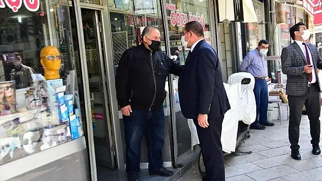 Vidinlioğlu, esnafın ve halkın sorunlarını dinledi