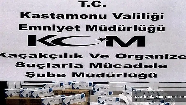 Kastamonu'da 9 Bin 980 Kaçak Sigara Yakalandı