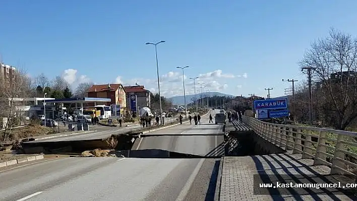 Kastamonu-Karabük Yolu Ulaşıma Kapandı
