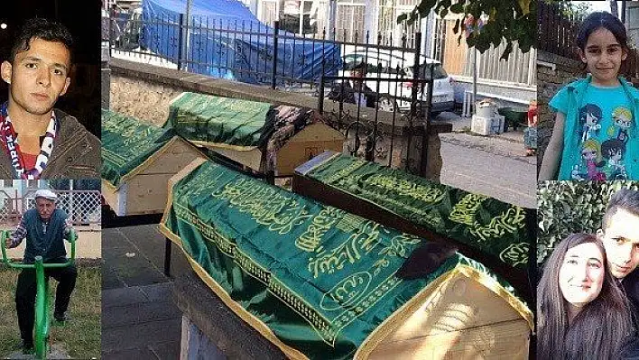 4 cenaze, yan yana toprağa verildi