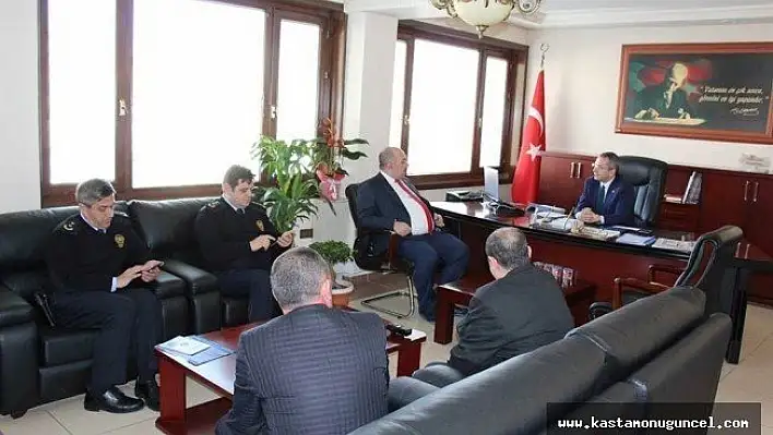 Kastamonu Emniyet Müdürü, Tosya Kaymakamını ziyaret etti