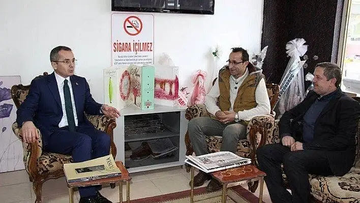 Kaymakam Pişkin'den basın mensuplarına ziyaret
