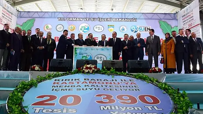 Bakan Eroğlu, 20 tesisin temelini attı