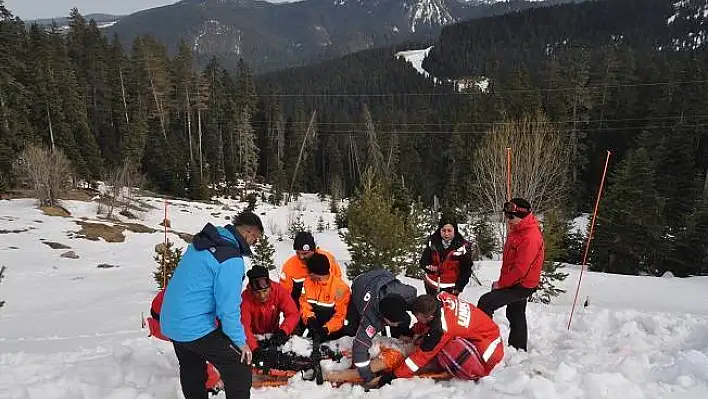 Ilgaz Dağı'nda 'kış kurtarma tatbikatı' yapıldı