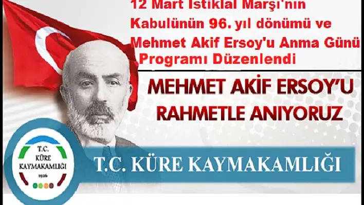 Küre'de Anma Programı düzenlendi