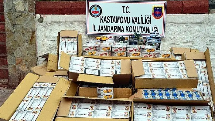 Kastamonu'da gümrük kaçağı oyuncak ve sigara ele geçirildi